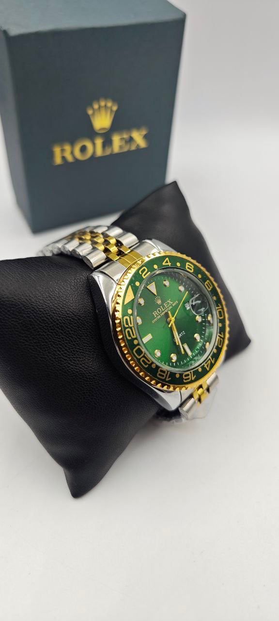ROLEX ÇİFT RENK İÇİ YEŞİL SAAT