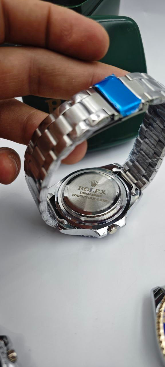 ROLEX SUBMARİNA DIŞI GÜMÜŞ İÇİ MAVİ SAAT