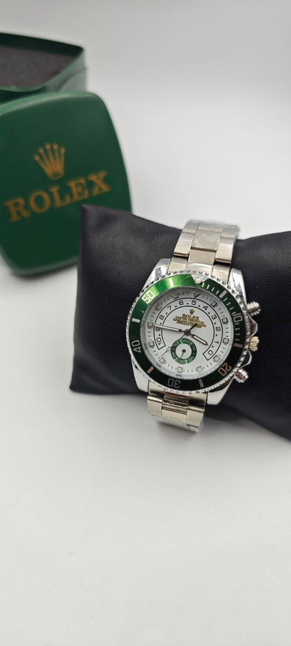 ROLEX YACH-T MASTER İÇİ BEYAZ-YEŞİL SAAT