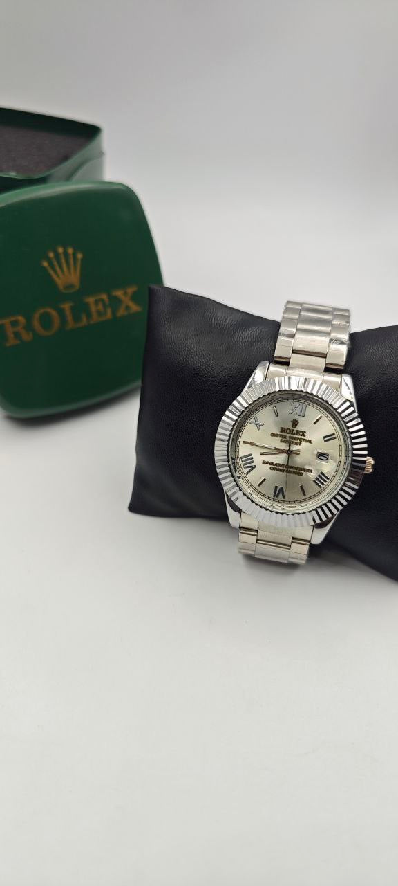 ROLEX ÖZEL SERİ İÇİ DIŞI GÜMÜŞ SAAT