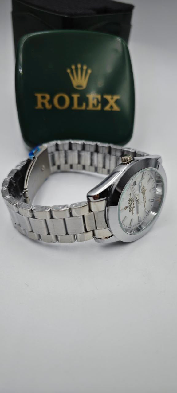 ROLEX DAYTJUST DIŞI GÜMÜŞ İÇİ BEYAZ SAAT