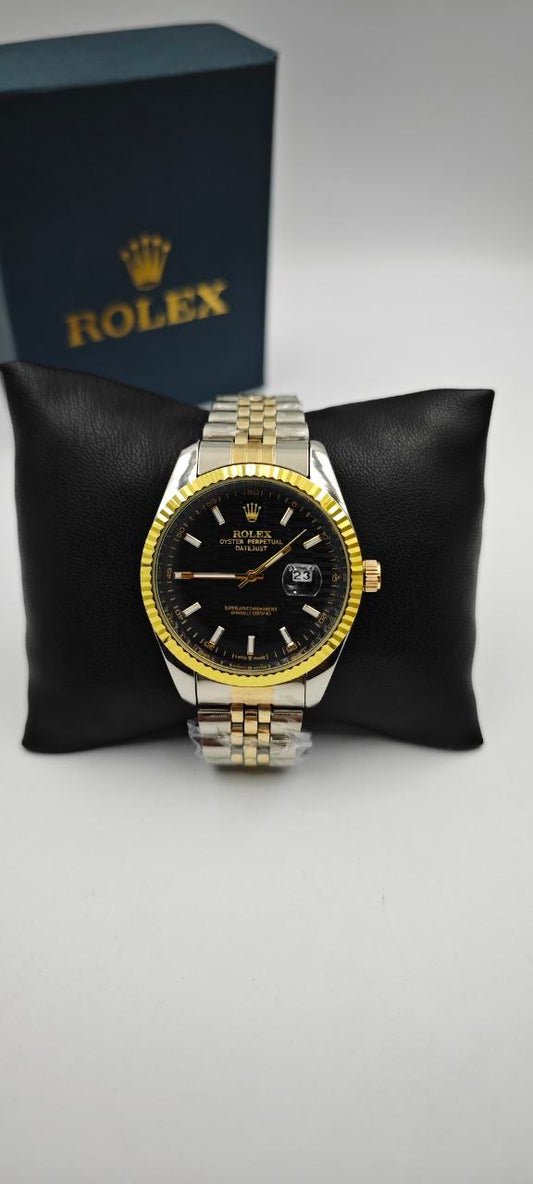 ROLEX DAYTJUST ÇİFT RENK İÇİ SİYAH SAAT