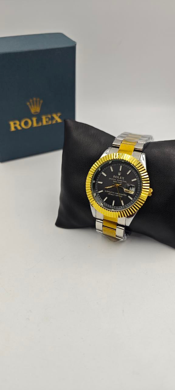 ROLEX DAYTJUST ÇİFT RENK İÇİ SİYAH SAAT