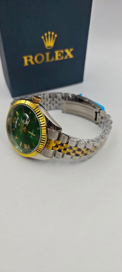 ROLEX DAY-DATE ÇİFT RENK İÇİ YEŞİL SAAT