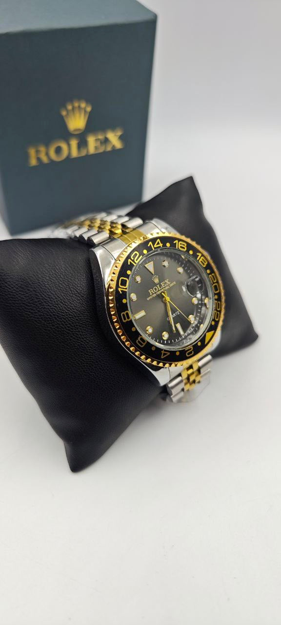 ROLEX ÇİFT RENK İÇİ SİYAH SAAT