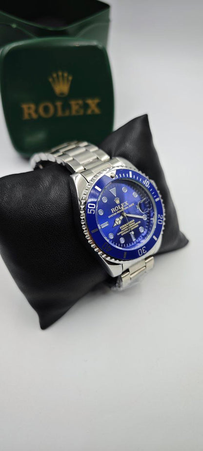ROLEX SUBMARİNA DIŞI GÜMÜŞ İÇİ MAVİ SAAT