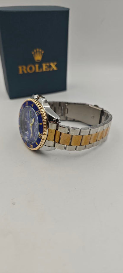 ROLEX SUBMARİNA ÇİFT RENK İÇİ MAVİ SAAT