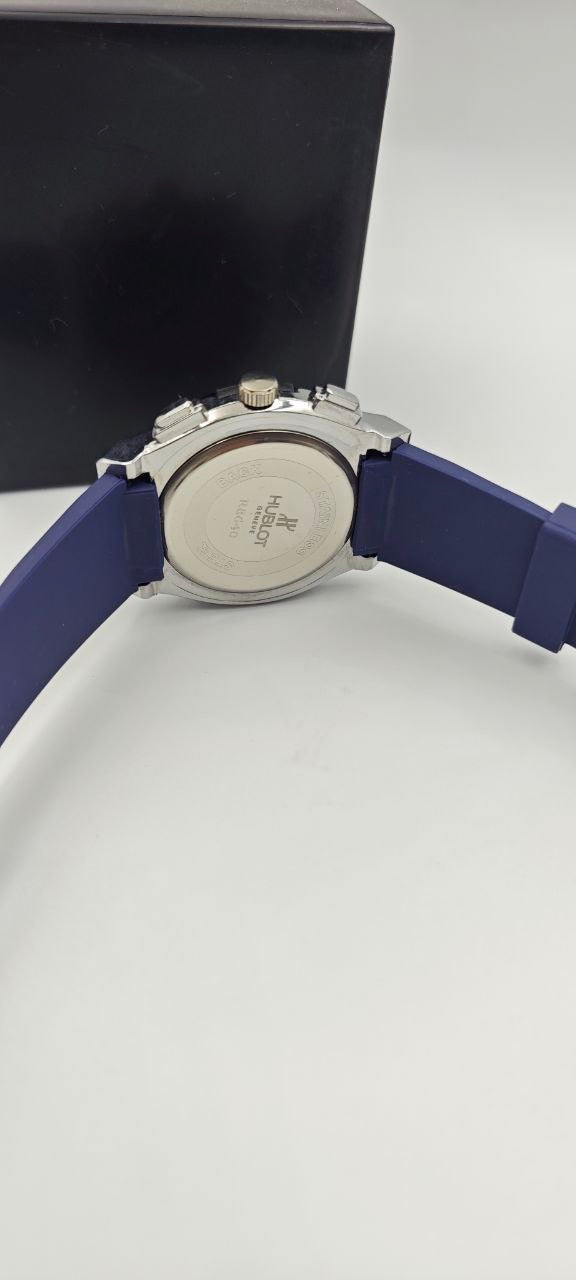 HUBLOT SLİKON KORDON MAVİ SAAT