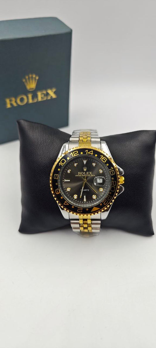 ROLEX ÇİFT RENK İÇİ SİYAH SAAT