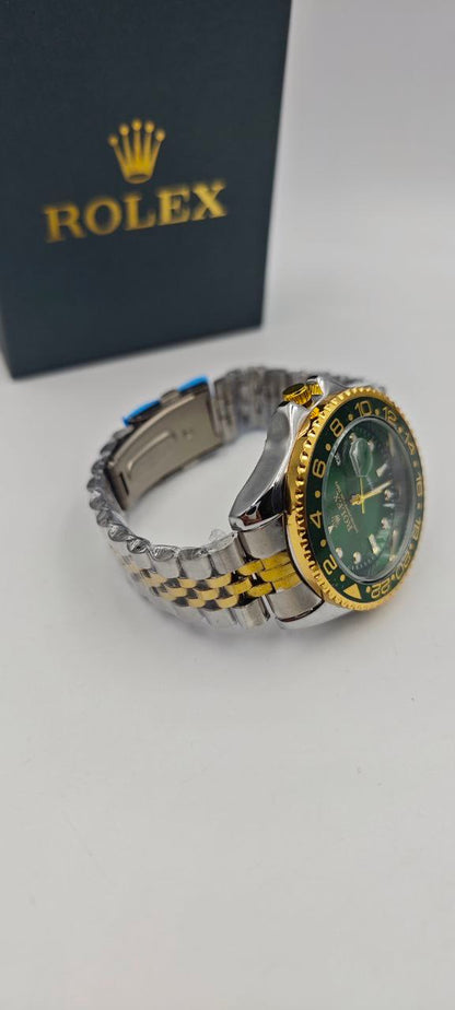 ROLEX ÇİFT RENK İÇİ YEŞİL SAAT
