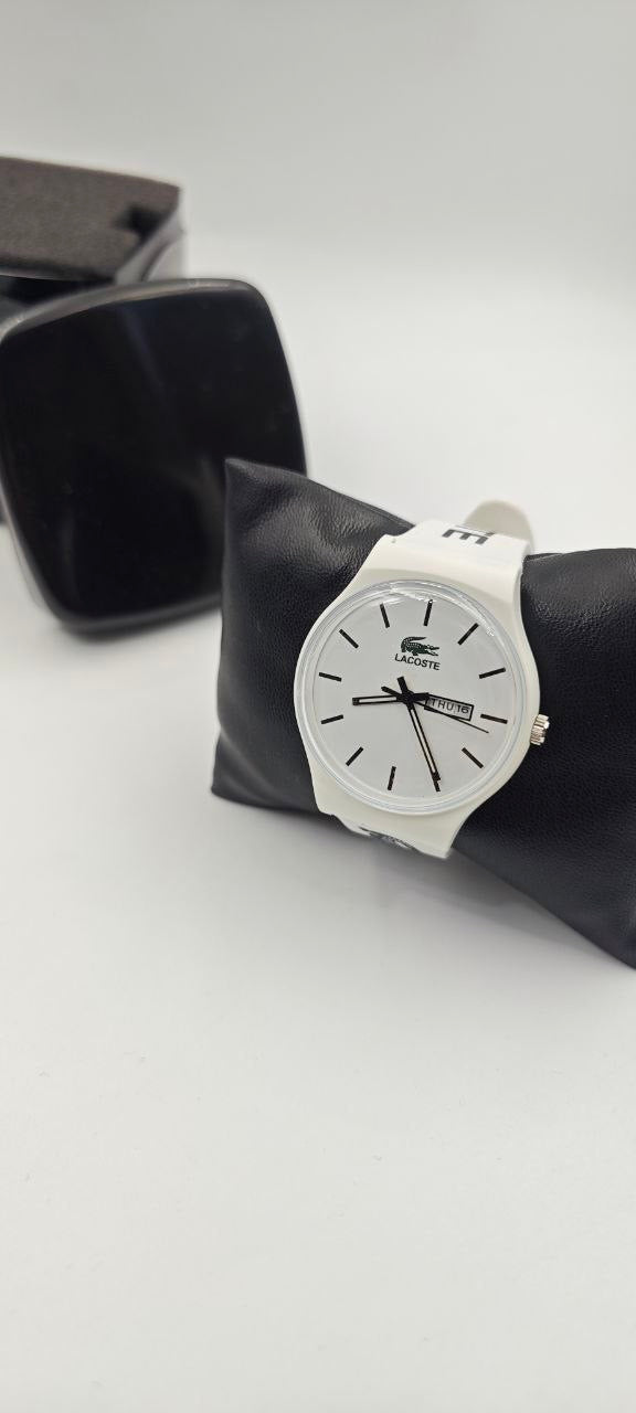 LACOSTE BEYAZ SLİKON SAAT