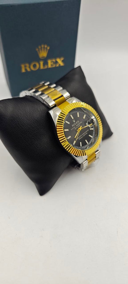 ROLEX DAYTJUST ÇİFT RENK İÇİ SİYAH SAAT