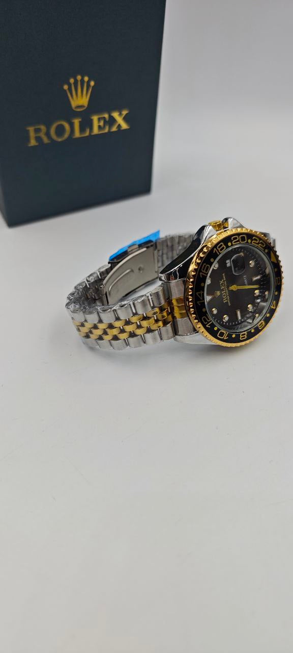 ROLEX ÇİFT RENK İÇİ SİYAH SAAT