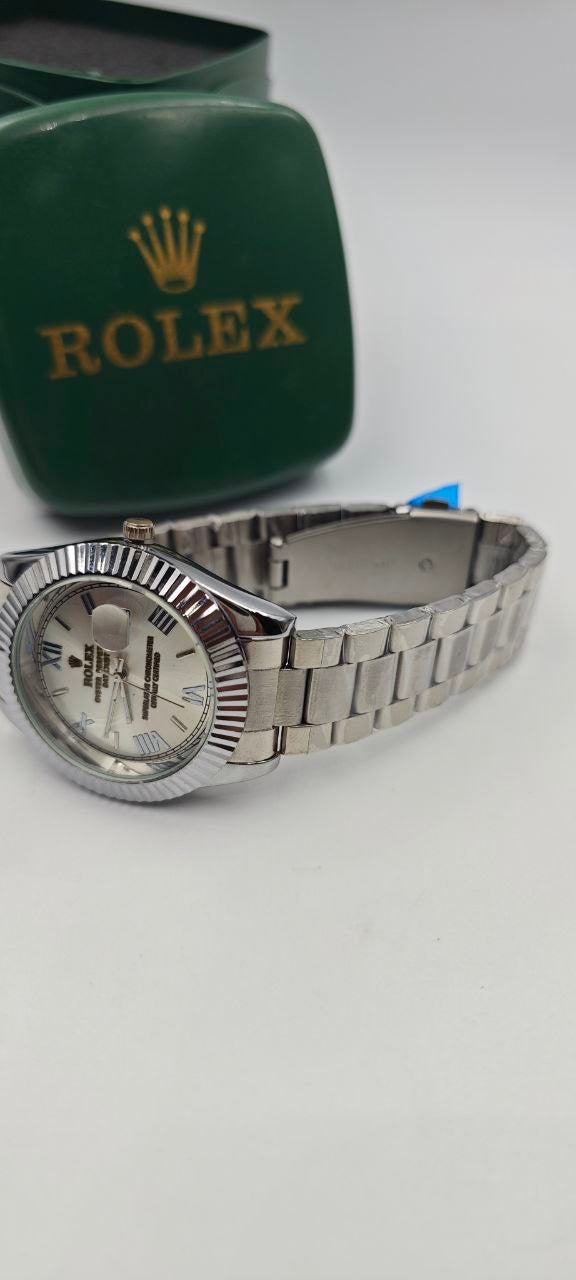 ROLEX ÖZEL SERİ İÇİ DIŞI GÜMÜŞ SAAT