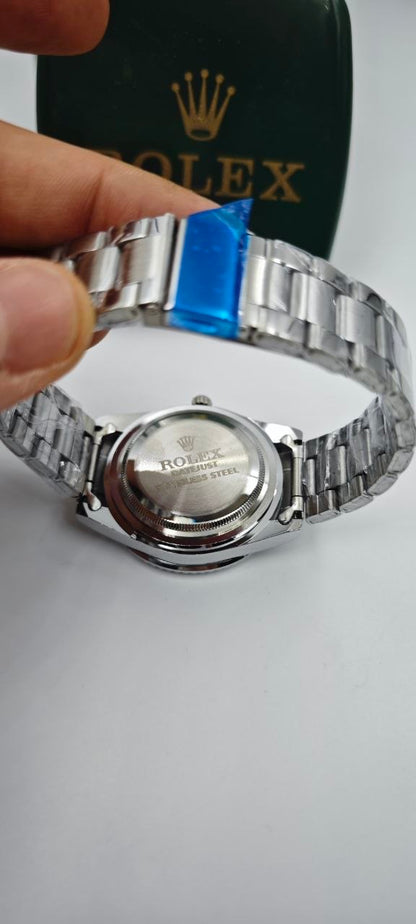 ROLEX DIŞI GÜMÜŞ İÇİ SİYAH SAAT