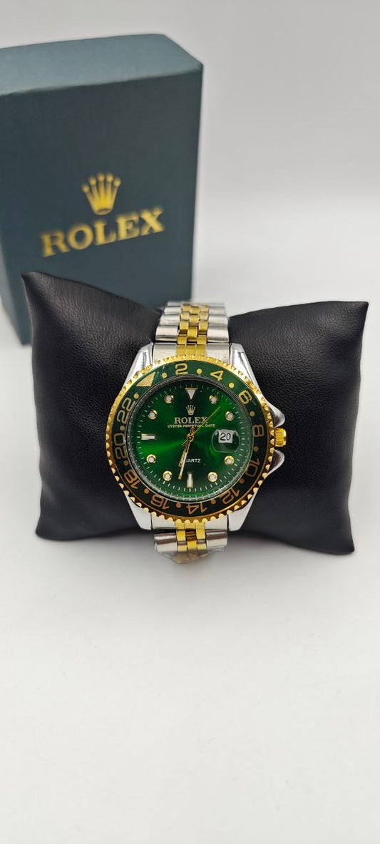 ROLEX ÇİFT RENK İÇİ YEŞİL SAAT