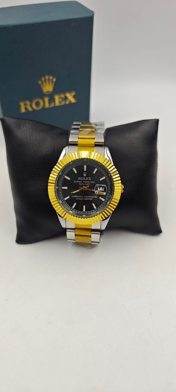 ROLEX DAYTJUST ÇİFT RENK İÇİ SİYAH SAAT
