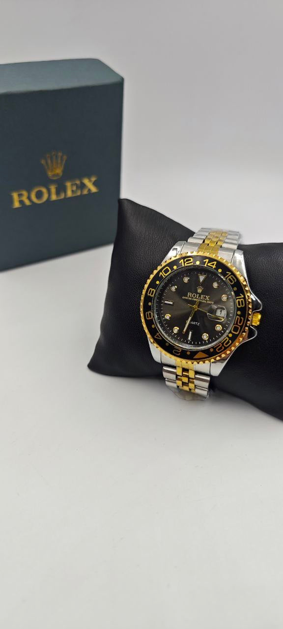 ROLEX ÇİFT RENK İÇİ SİYAH SAAT