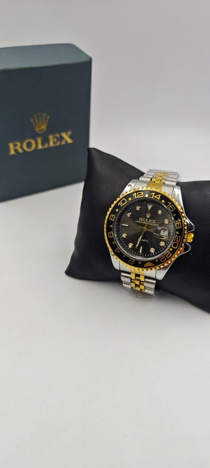 ROLEX ÇİFT RENK İÇİ SİYAH SAAT