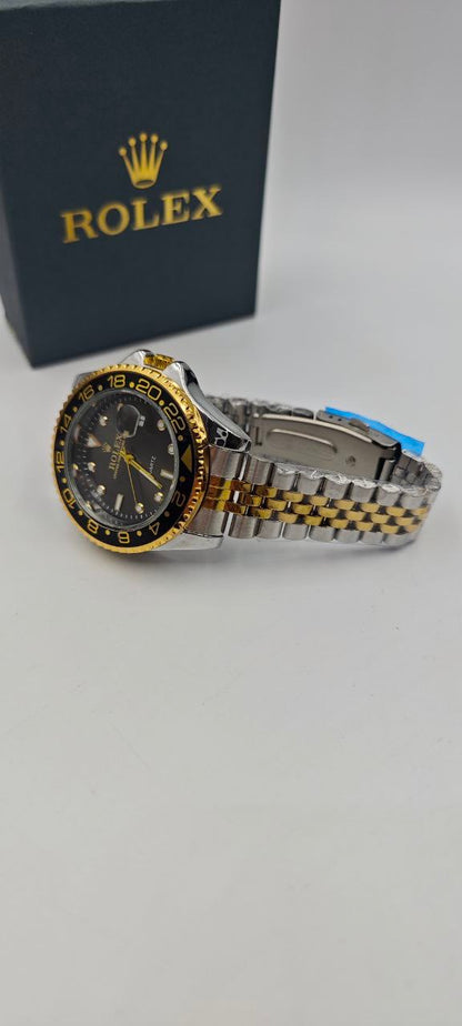 ROLEX ÇİFT RENK İÇİ SİYAH SAAT