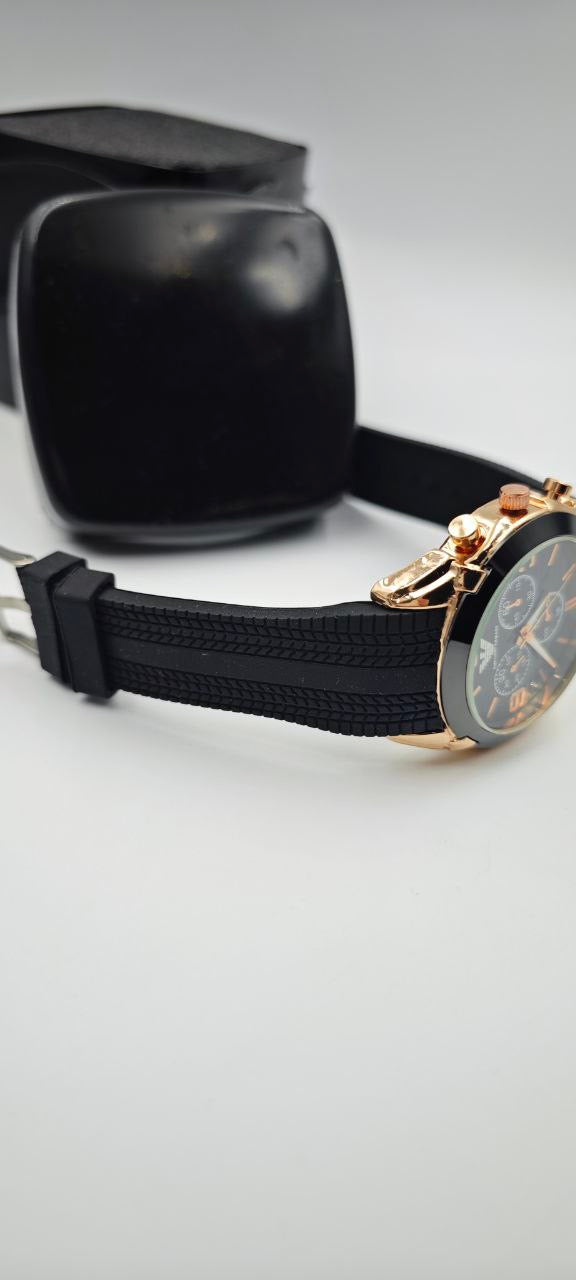 EMPOROİ ARMANİ SİYAH-GOLD SAAT