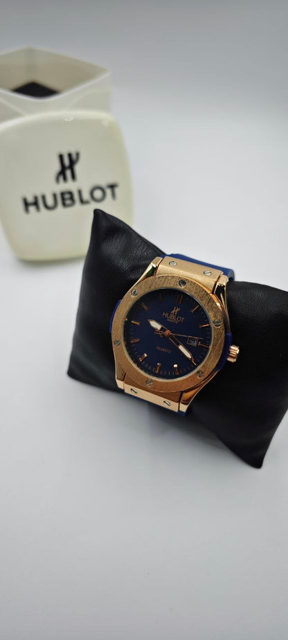 HUBLOT GENEVE PLASTİK KORDON LACİVERT SAAT