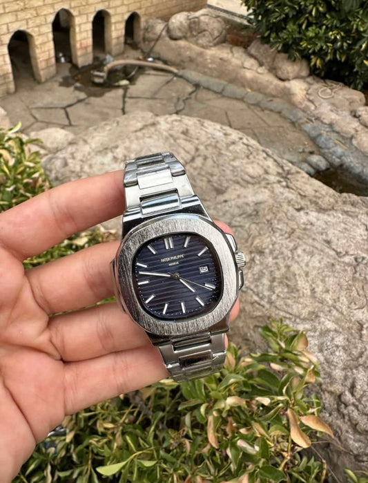 PATEK PHİLİPPE DIŞI GÜMÜŞ İÇİ LACİVERT