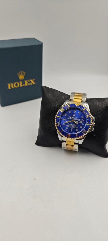 ROLEX SUBMARİNA ÇİFT RENK İÇİ MAVİ SAAT