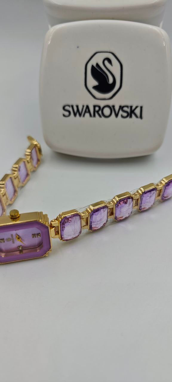 SWAROVSKİ MOR BAYAN SAAT