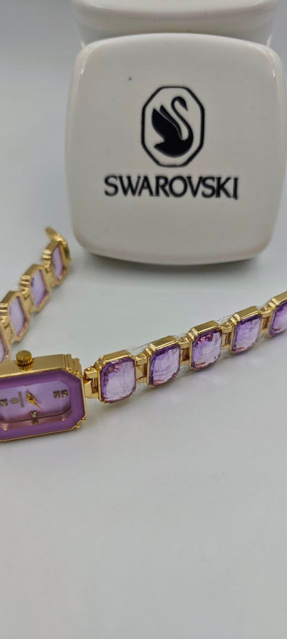 SWAROVSKİ MOR BAYAN SAAT