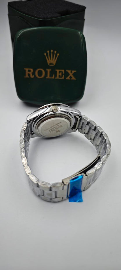 ROLEX DIŞI GÜMÜŞ İÇİ BEYAZ SAAT