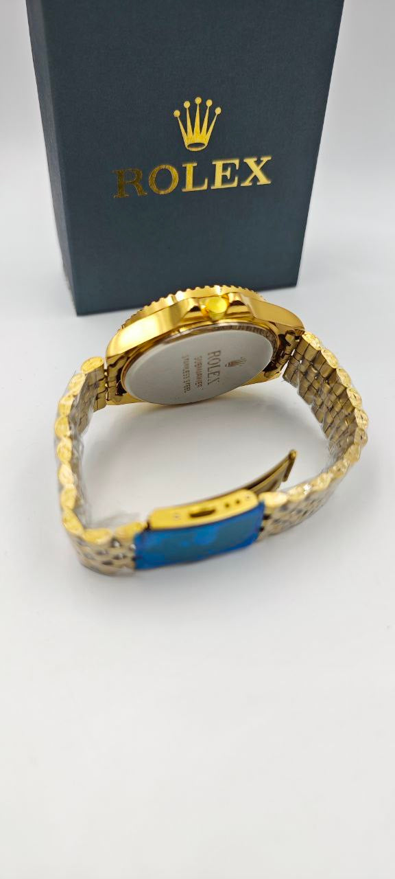 ROLEX DIŞI ALTIN İÇİ YEŞİL SAAT