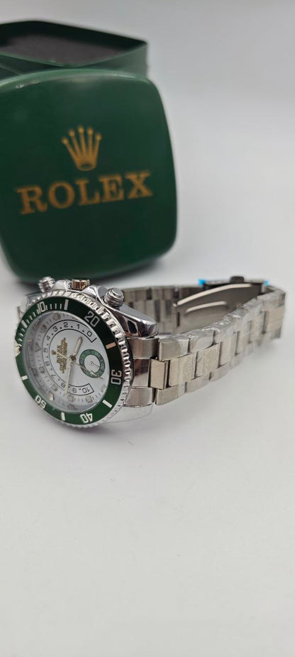 ROLEX YACH-T MASTER İÇİ BEYAZ-YEŞİL SAAT