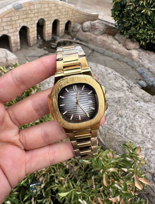 PATEK PHİLİPPE DIŞI GOLD İÇİ BEYAZ SİYAH YANSIMA