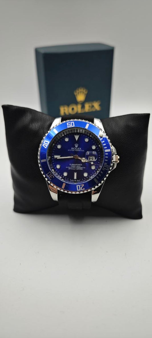 ROLEX SLİKON MAVİ SAAT