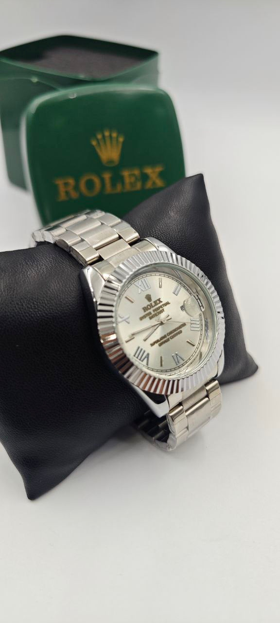 ROLEX ÖZEL SERİ İÇİ DIŞI GÜMÜŞ SAAT
